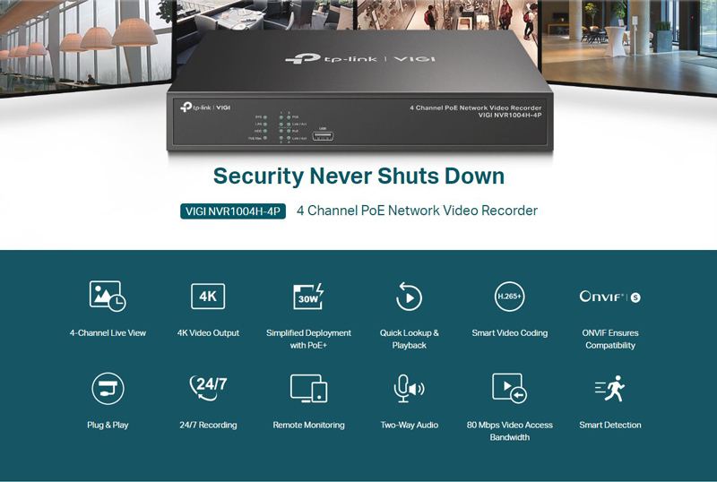 VIGI-NVR1004H-4P-4