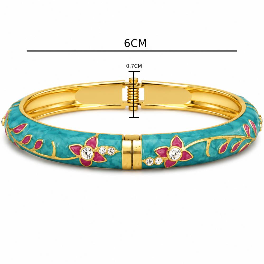 enamel-petal-bangle-turquoise-pink-rhinestones-size
