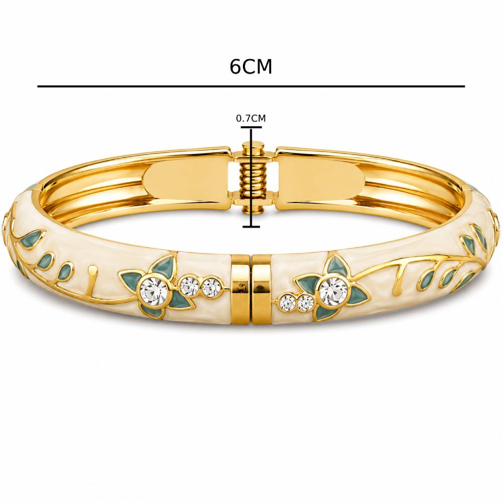 gold-bangle-ivory-green-flower-strass-size