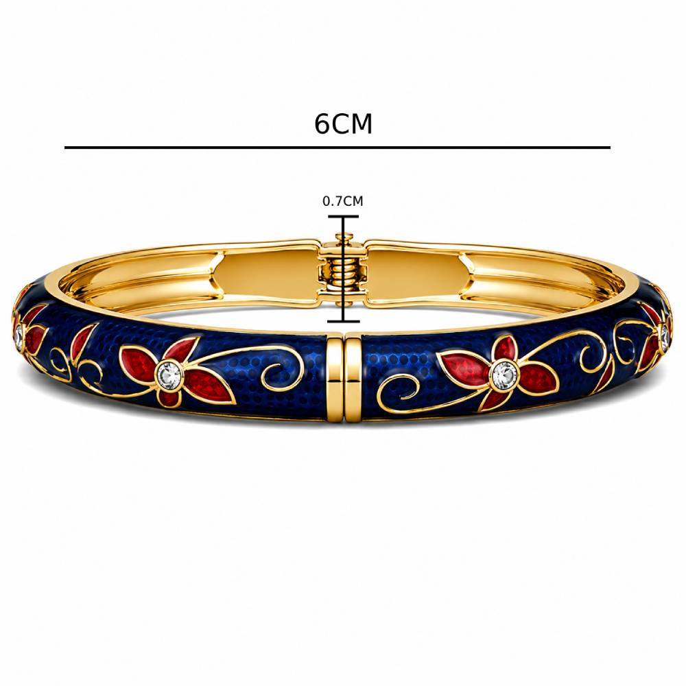 gold-enamel-floral-bangle-blue-red-dimensions