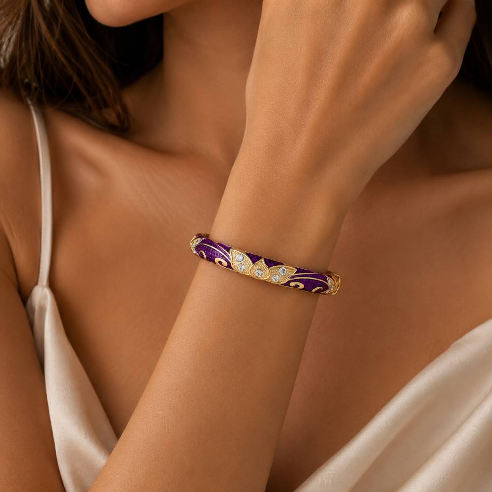 gold-purple-resin-bangle-crystal-model