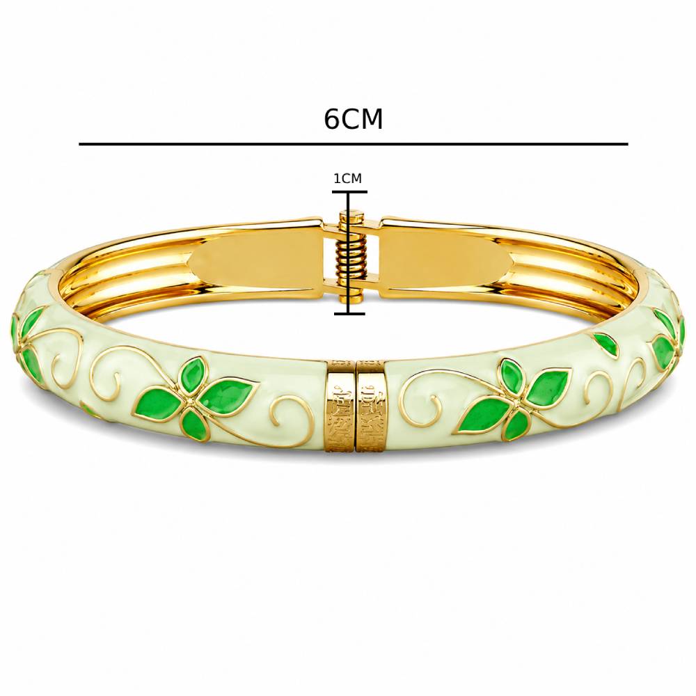 gold-tone-enamel-petal-bangle-light-green-size