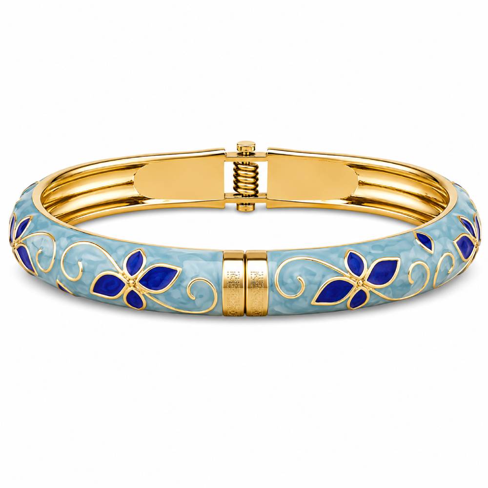 gold-tone-light-blue-enamel-petal-bangle-main