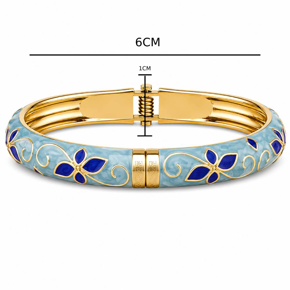 gold-tone-light-blue-enamel-petal-bangle-size