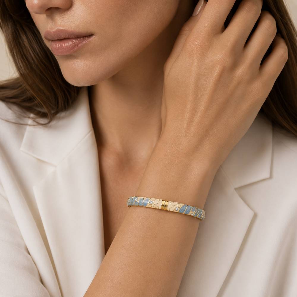 light-blue-ivory-enamel-bangle-model