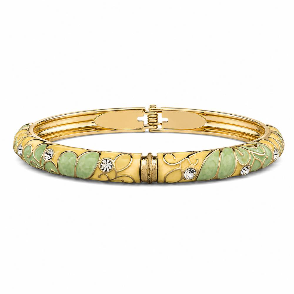 light-green-enamel-bangle-rhinestones