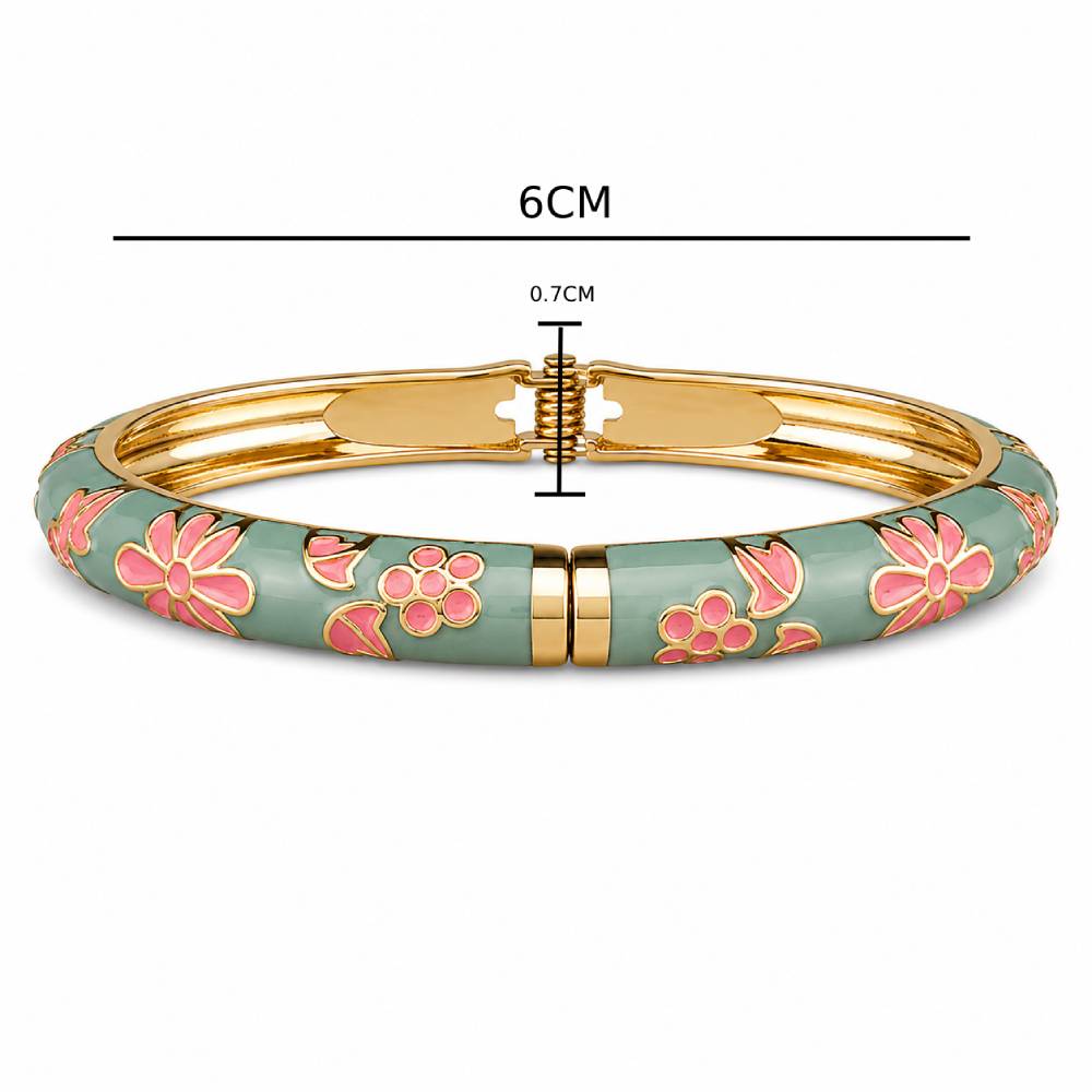 mint-green-pink-enamel-floral-bangle-bracelet-dimensions