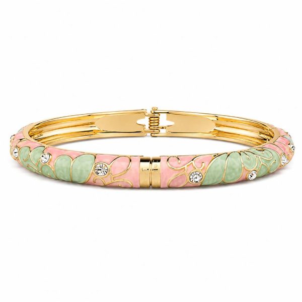 pink-pistachio-enamel-bangle-rhinestones