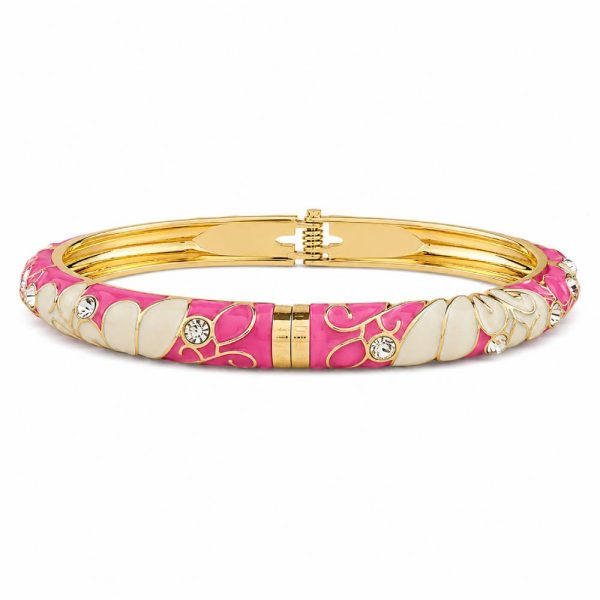 pink-white-enamel-bangle-rhinestones