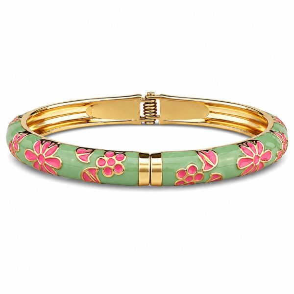 pistachio-pink-enamel-bangle