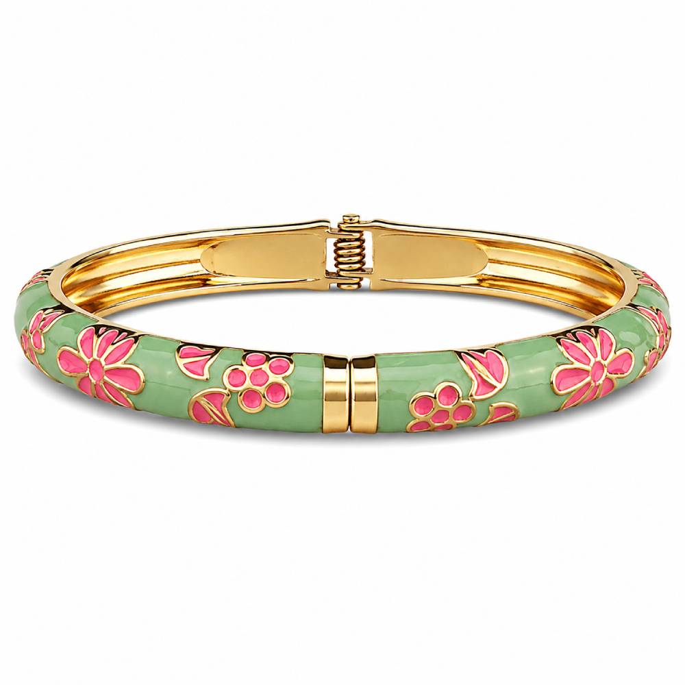 pistachio-pink-enamel-bangle