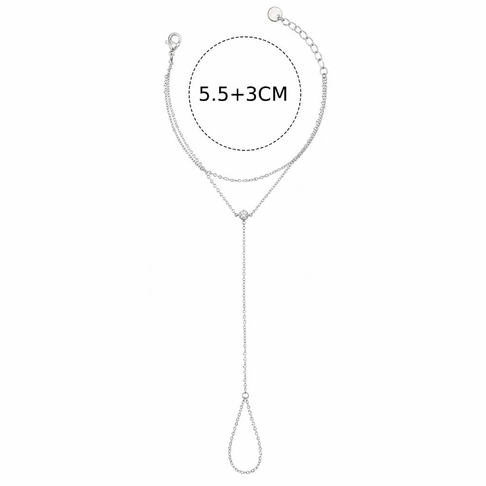 silver-double-hand-chain-zircon-size